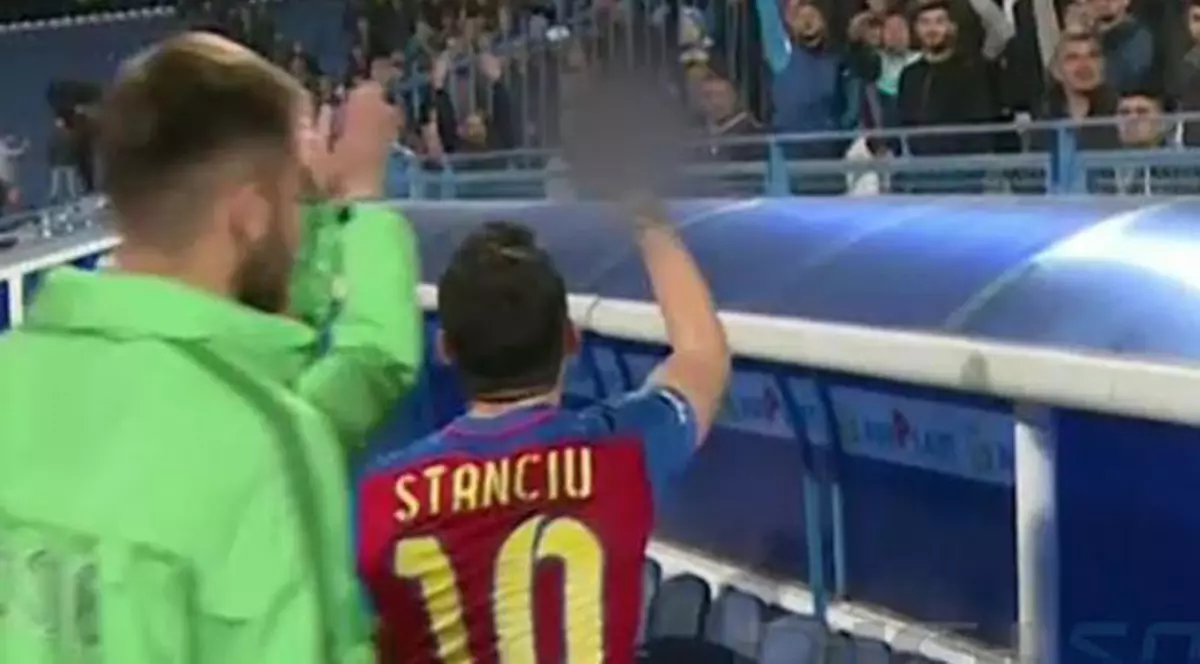 Stelistul Nicușor Stanciu nu a scăpat de suspendare pentru gesturile osbscen de la meciul cu Pandurii