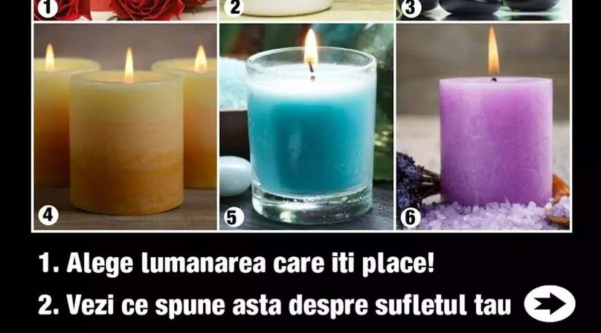 Testul luminii. Alege o lumânare și vezi ce spune despre tine
