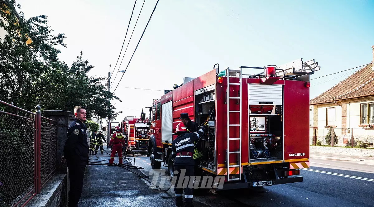 Incendiu lângă casa preşedintelui Iohannis | FOTO