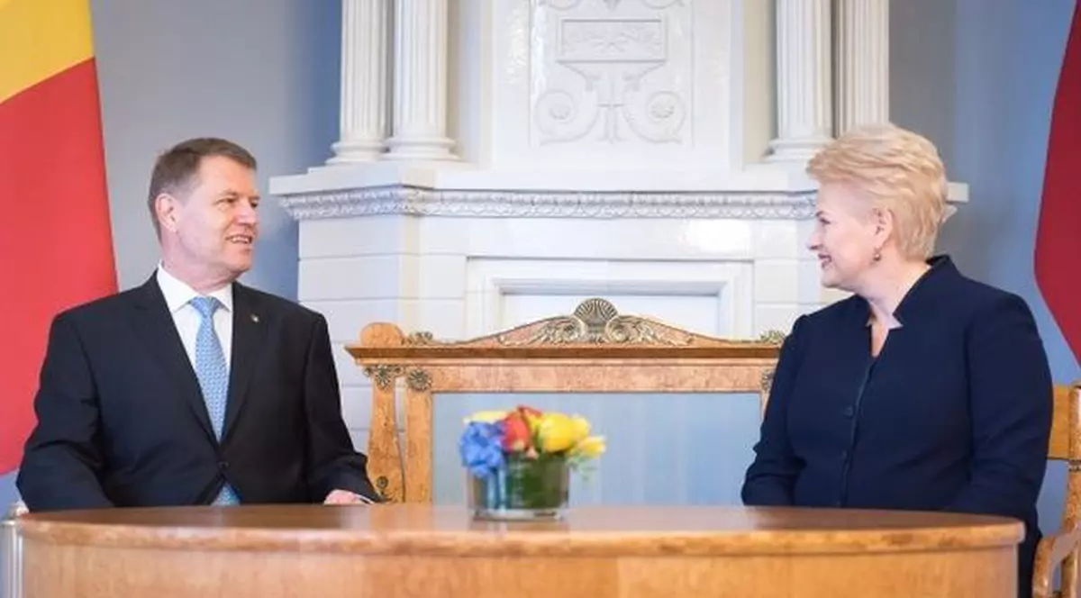 Ce cadou i-a făcut Klaus Iohannis preşedintei Lituaniei, în timpul unei vizite oficiale