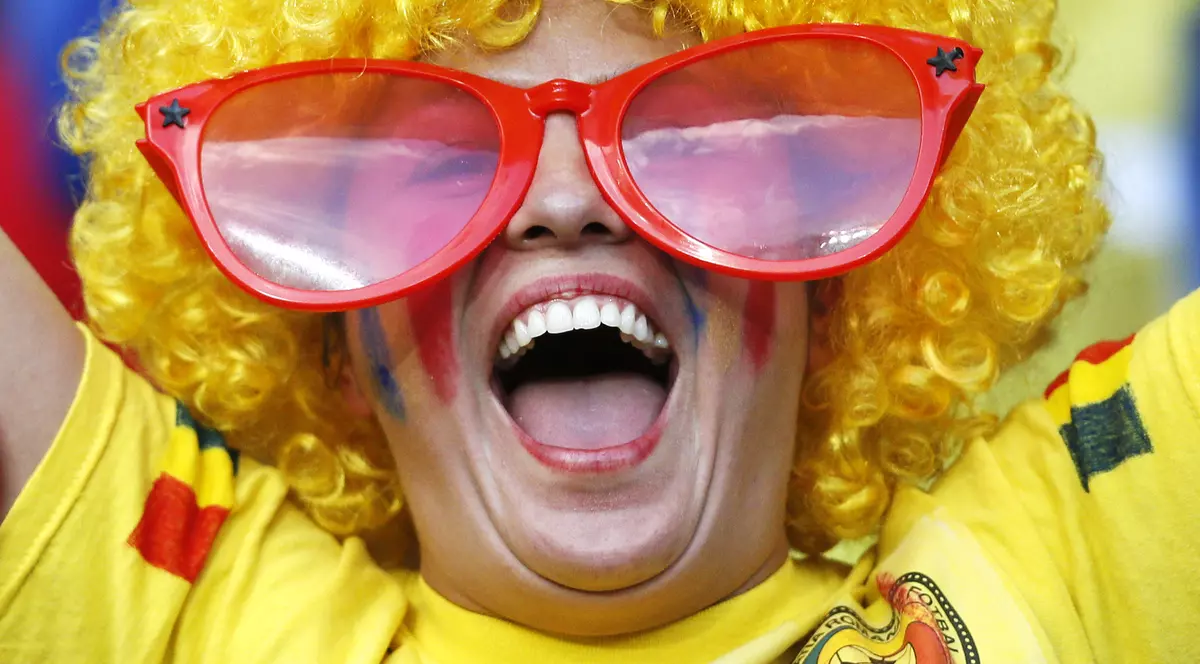 Fanii români au fost lângă tricolori la Euro 2016 FOTO: EPA/SERGEY DOLZHENKO EDITORIAL USE ONLY