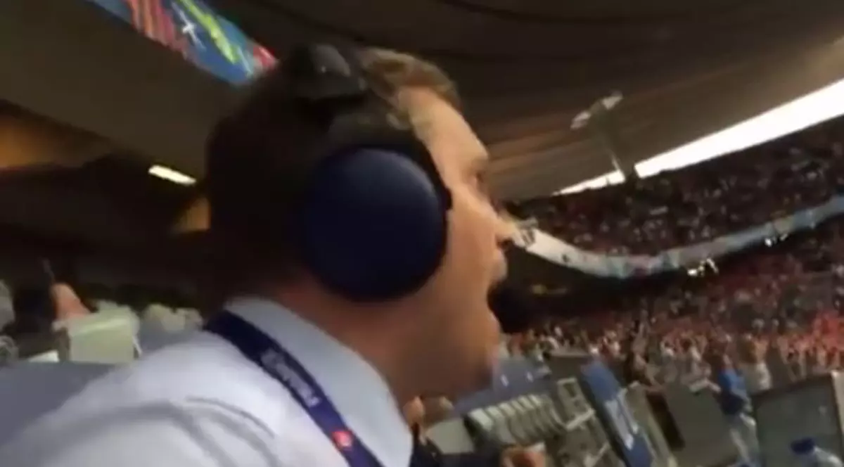 Reacţia amuzantă a unui comentator, după ce Islanda s-a calificat în optimile Euro 2016 | VIDEO