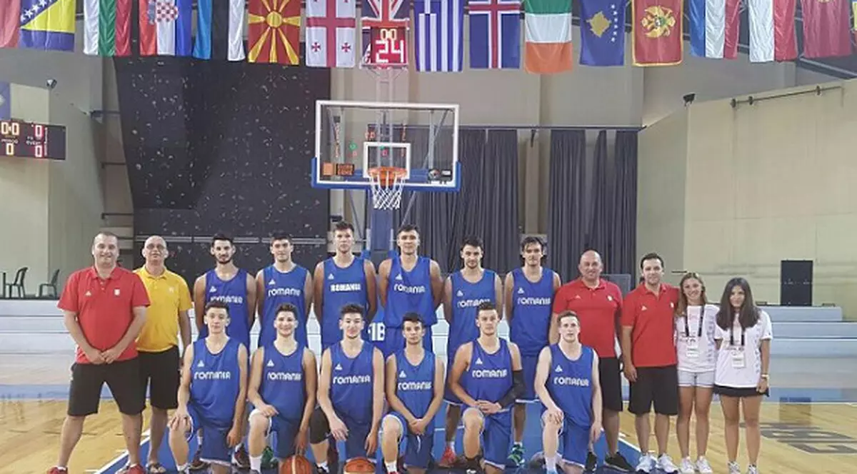 Naționala de baschet a României Under 20, două eșecuri și un succes la Campionatul European - Divizia B