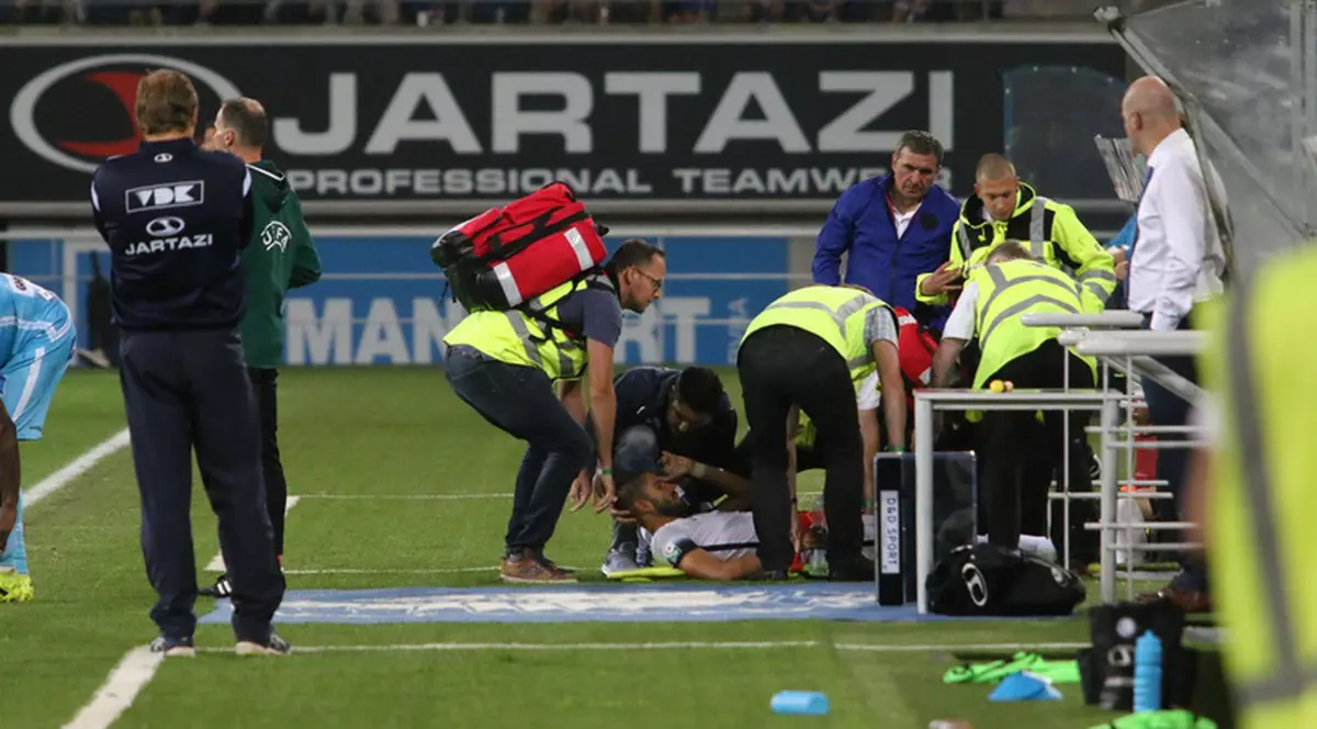 Liga Europa. Bogdan Țâru, la un pas de tragedie. Se putea repeta cazul Patrick Ekeng