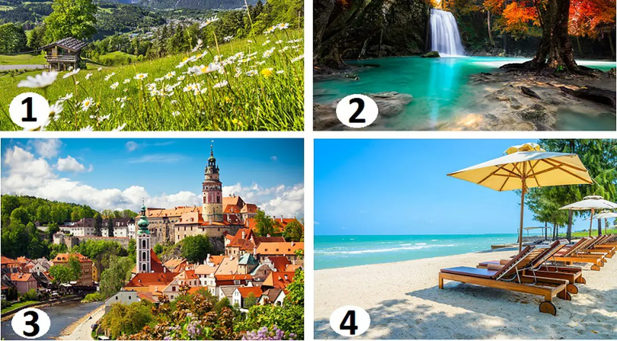 Alege o imagine ideală de vacanță și află ce spune despre tine