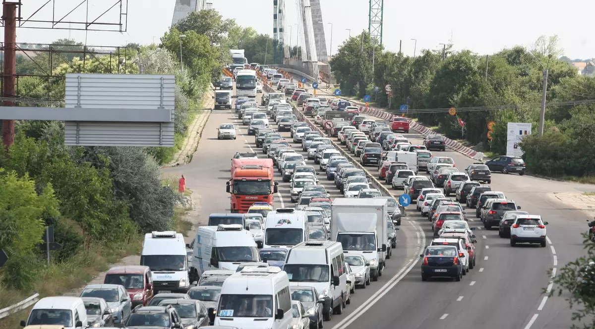 Accident pe podul Agigea