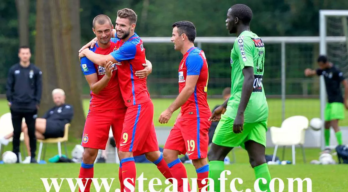 Steaua - PAOK Salonic 4-3. Steliștii au revenit de la 1-3. Tudorie a marcat două goluri! Cojocaru a luat un gol de cascadorii râsului / VIDEO