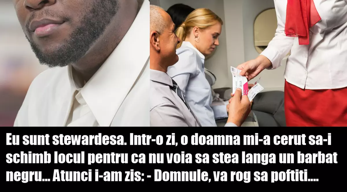 A solicitat un alt loc in avion. Stewardesa a făcut ceva neașteptat