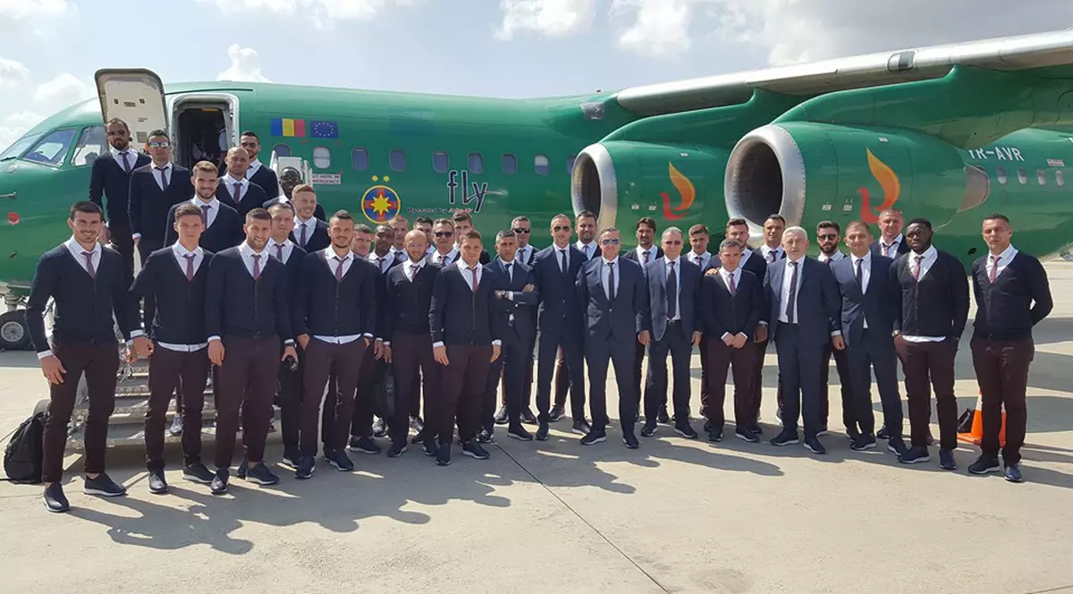 Steliștii au ajuns în Turcia, pentru meciul din Europa League, de la Ankara, cu Osmanlî