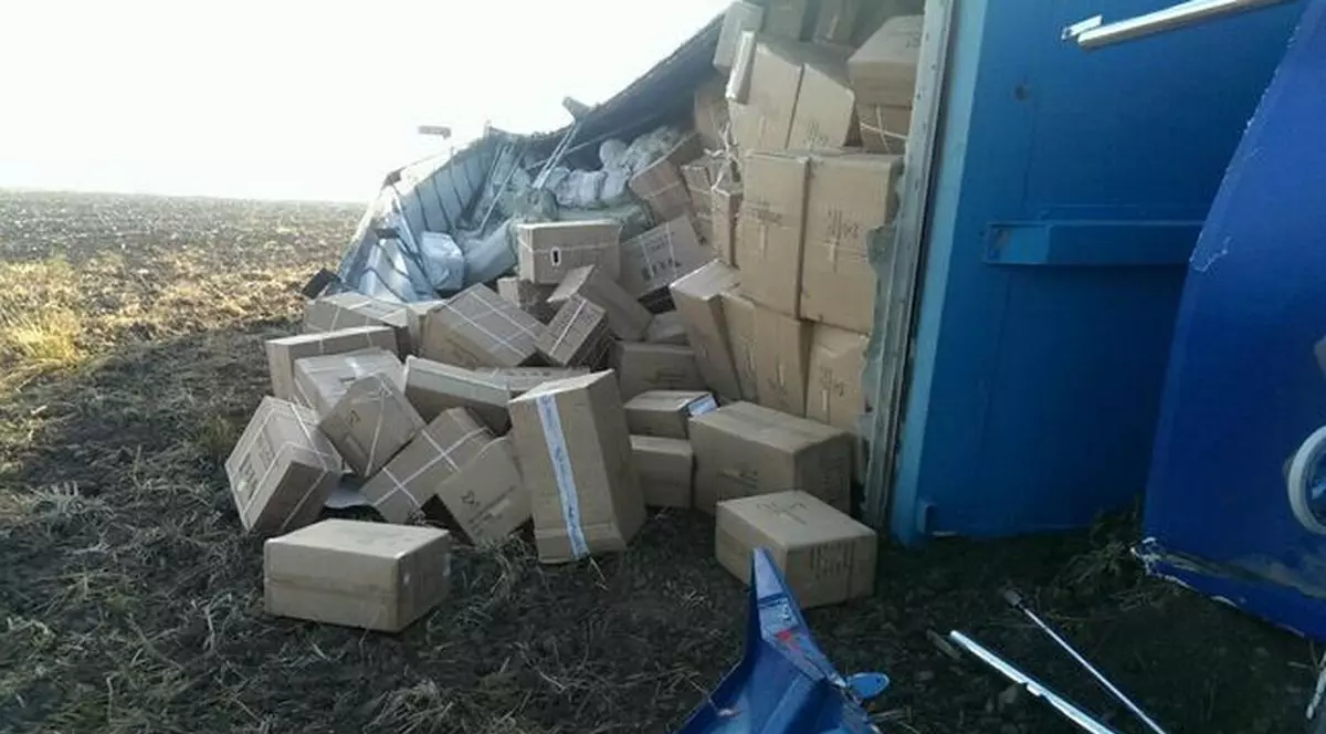 Camionul cu textile implicat in accidentul de pe A2 s-a rasturnat in afara carosabilului