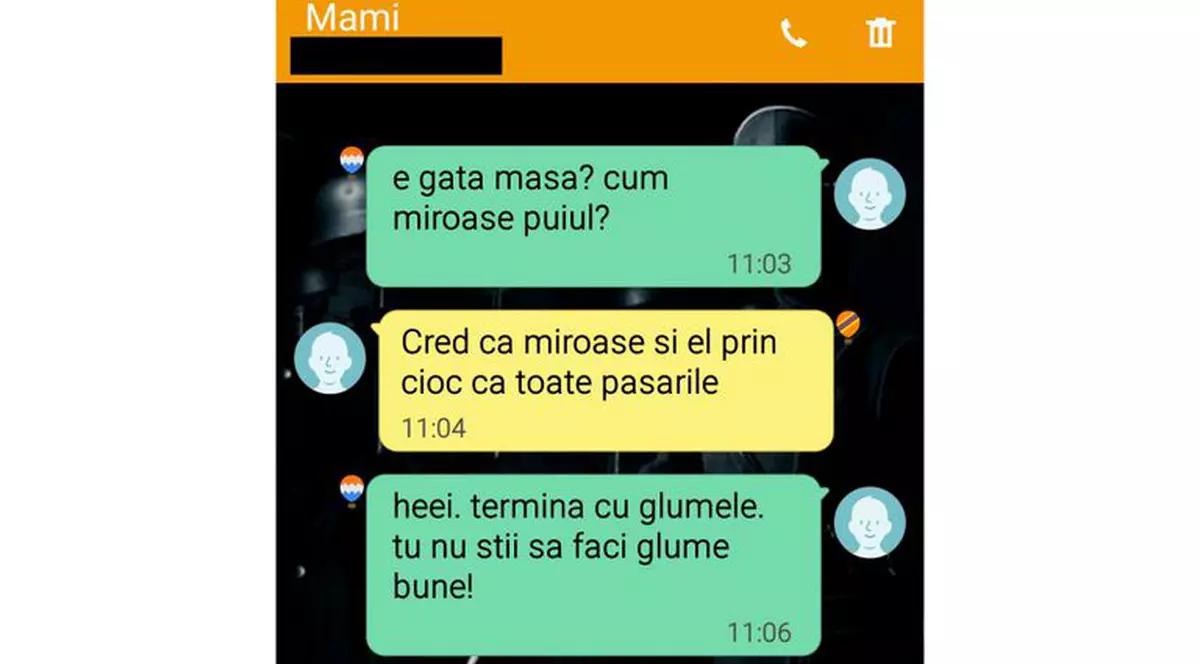 I-a trimis un sms mamei, dar nu se aștepta la răspunsul asta