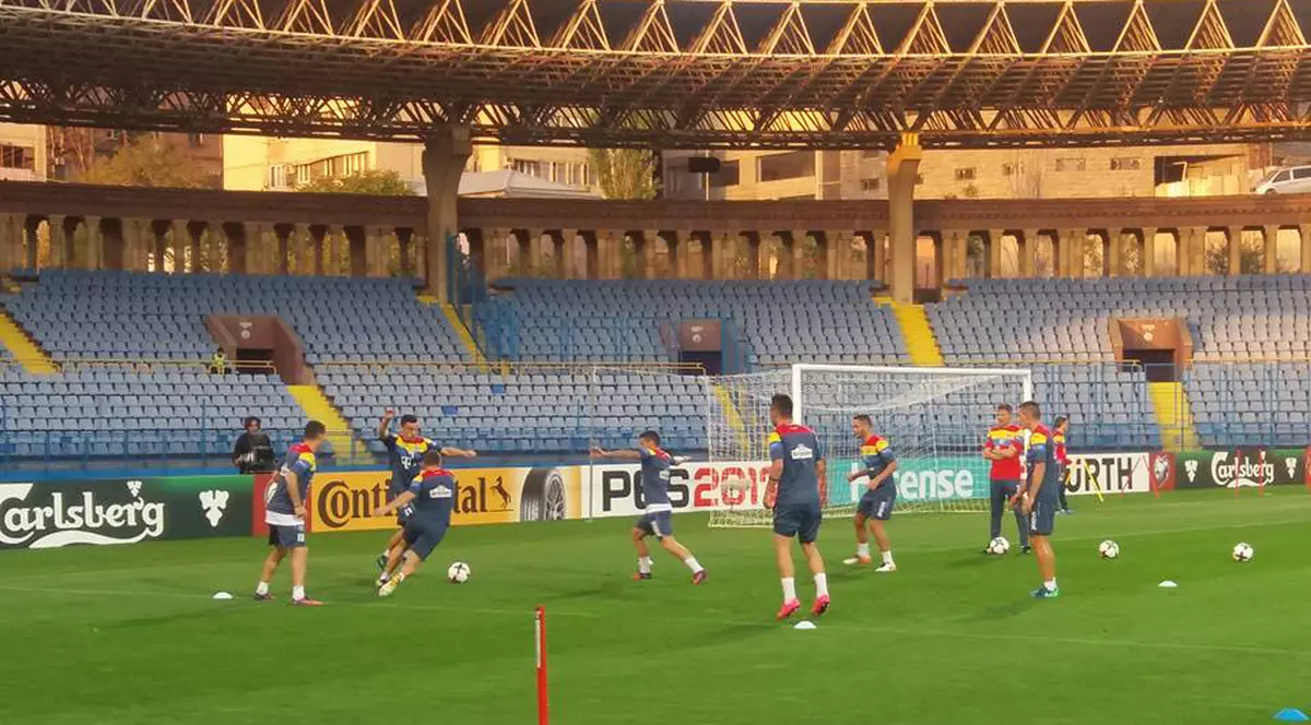 Tricolorii au efectuat antrenamentul oficial pe stadionul Republican ”Vazgen Sargsyan”