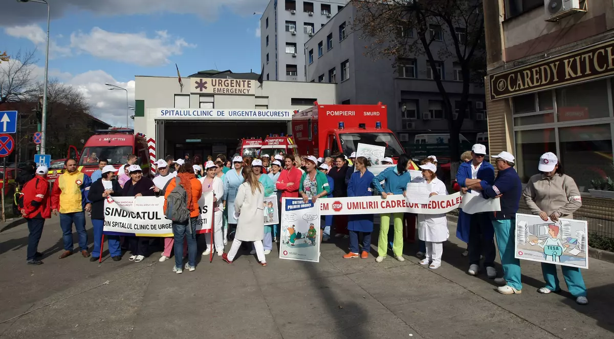 greva medicilor, desfasurata la spitalul Floreasca