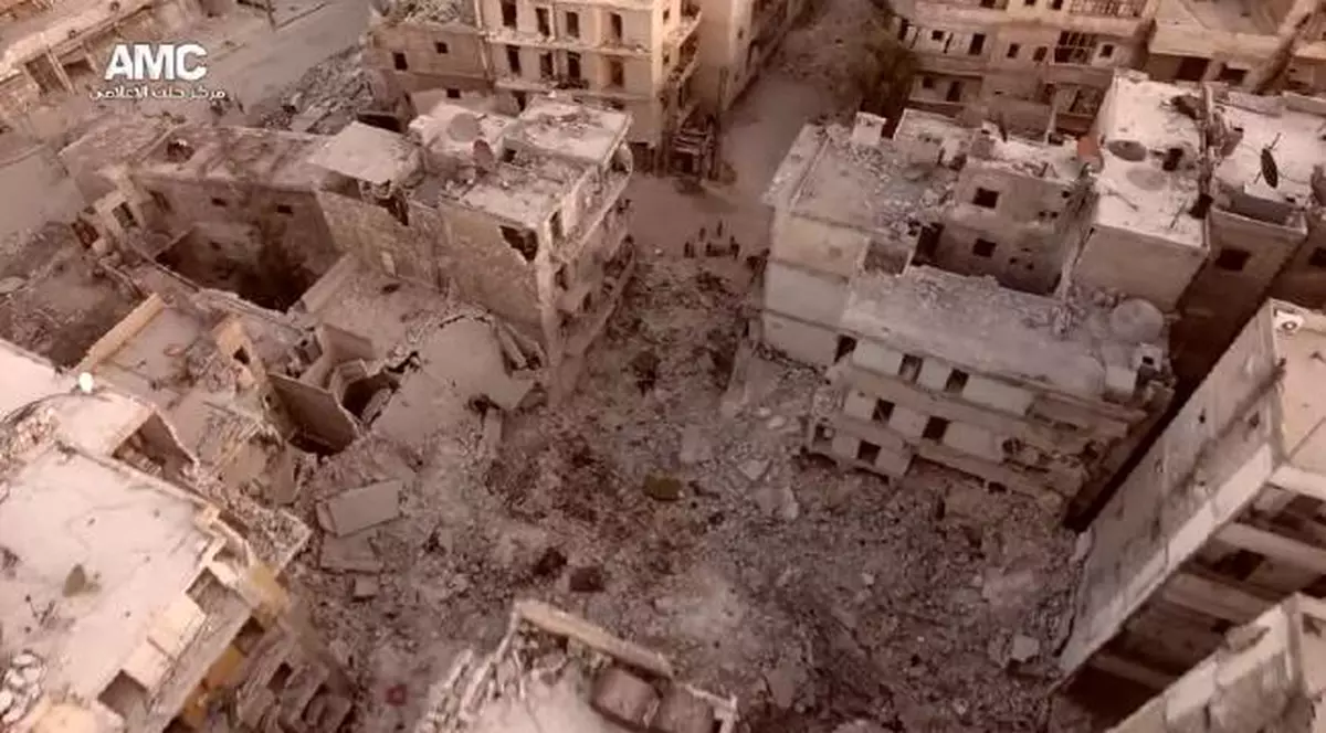 Război în Siria | Distrugerile din Alep, filmate de o dronă. Imagini dramatice din orașul bombardat