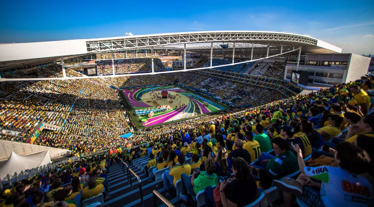 Cupa Mondială 2014, stadionul din Sao Paulo, în sărbătoare