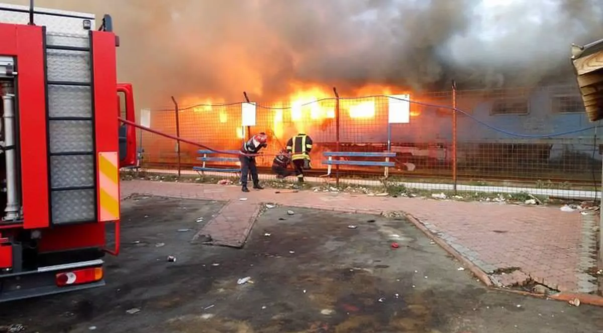 Incendiu în Gara din Craiova