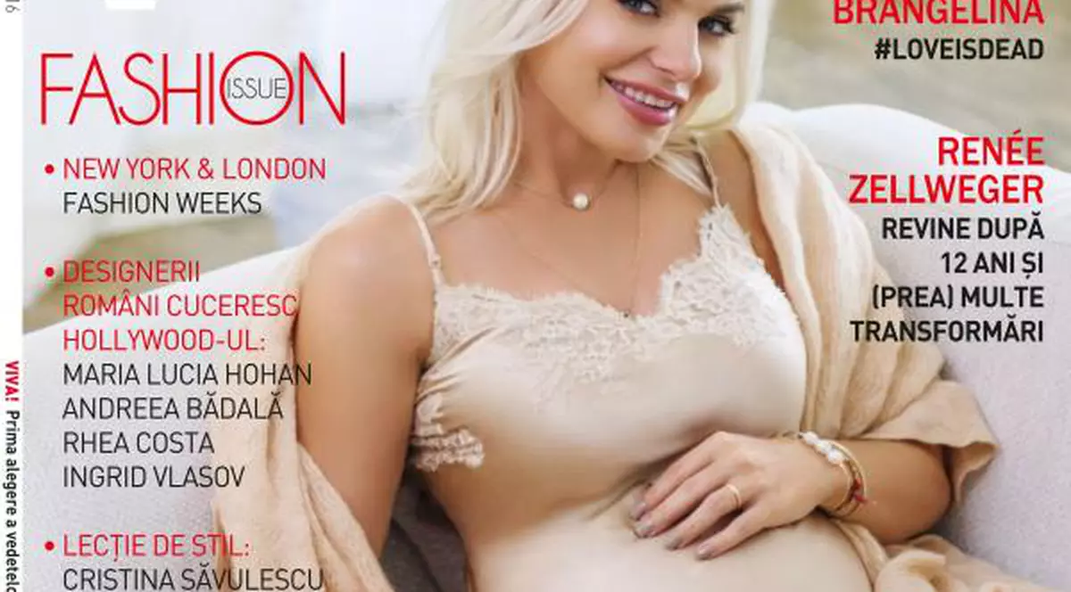 Jojo își arăta cu mândrie burtica de gravidă într-un pictorial pentru revista Viva