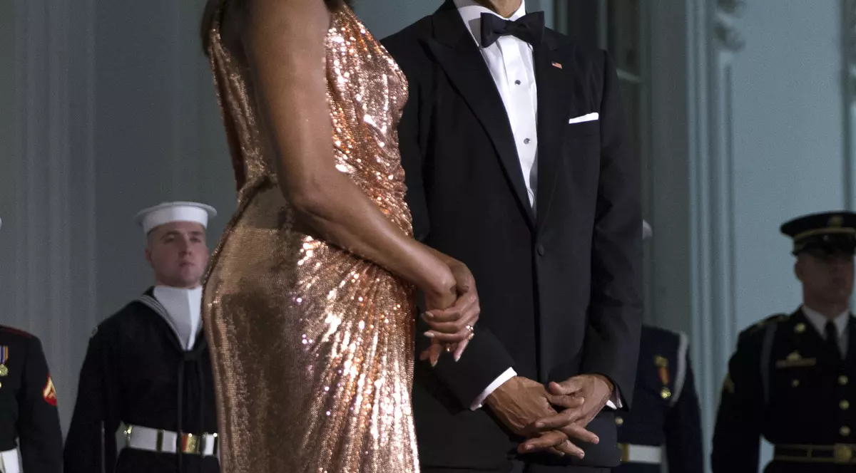 Mihcelle Obama și soțul ei, la ultimul dineu la Casa Albă