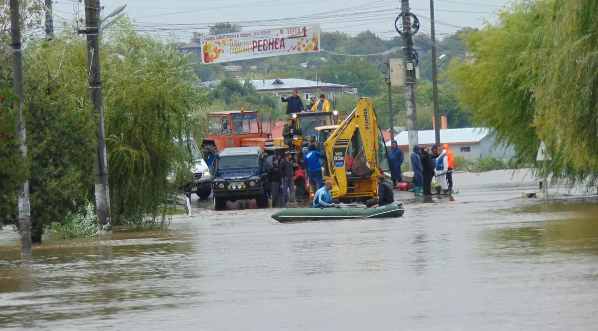 Cod roșu de inunudații în județul Galați