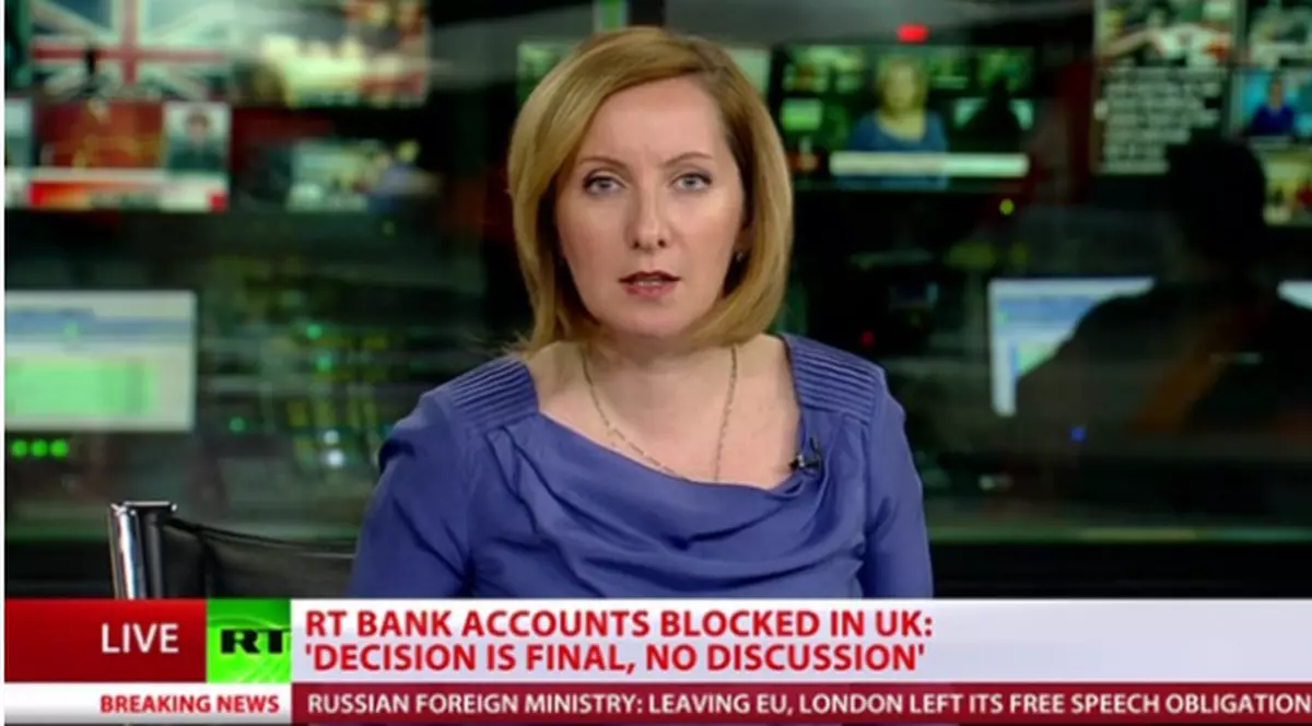 Conturile bancare ale postului Russia Today au fost blocate în Marea Britanie