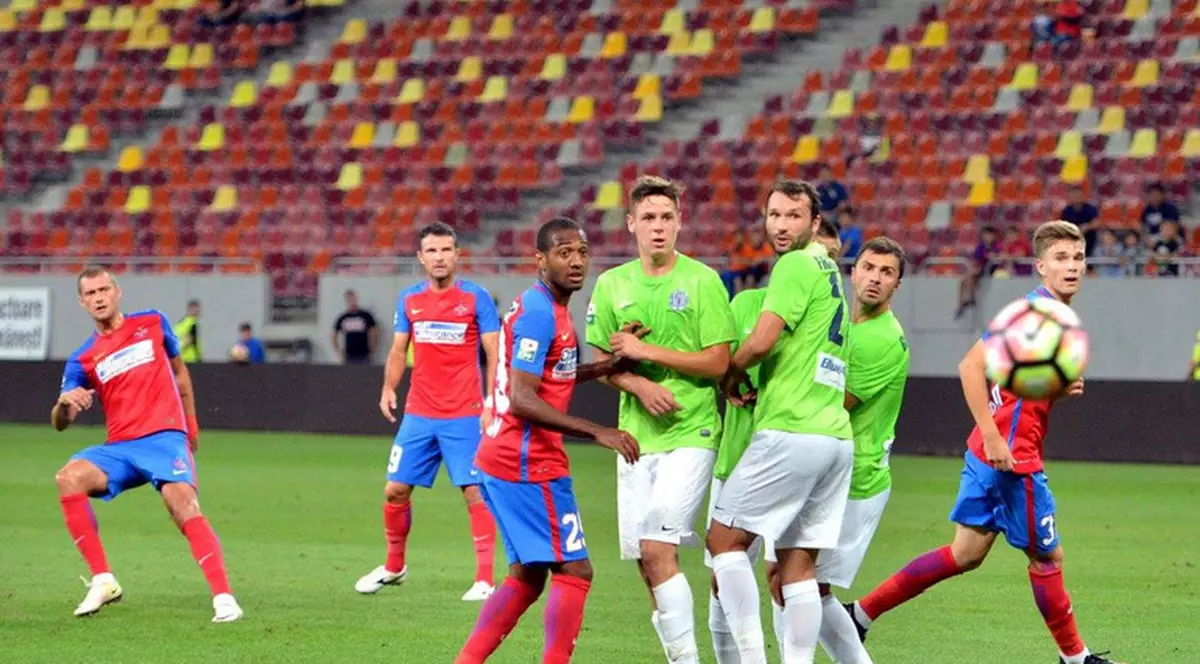 Steaua - CSM Poli Iași din tur s-a încheiat la egalitate, scor 1-1