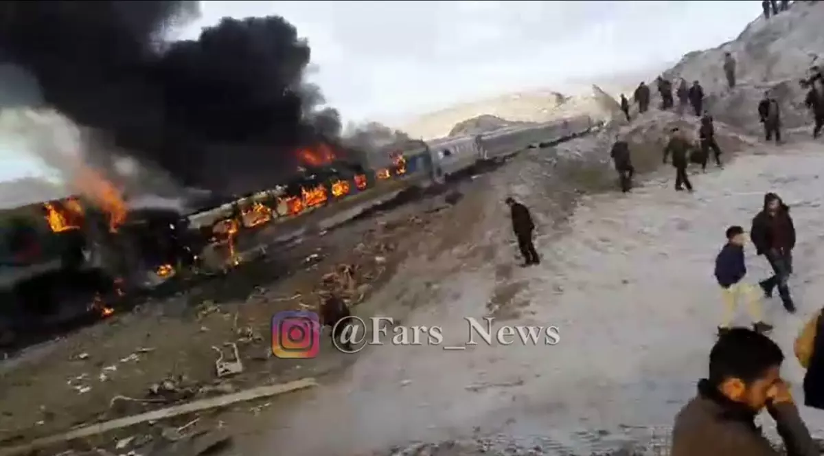 Grav accident feroviar in Iran cu 15 morti