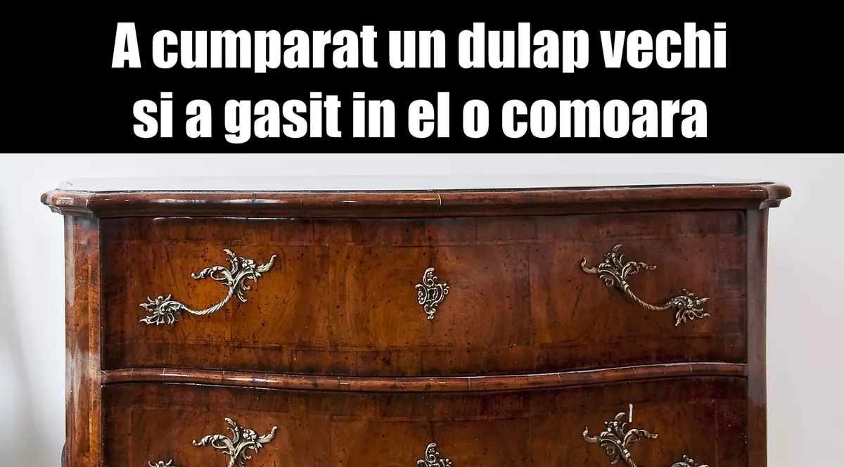 A cumpărat un dulap vechi cu o sumă infimă, dar a găsit o adevărată comoară în sertarul lui