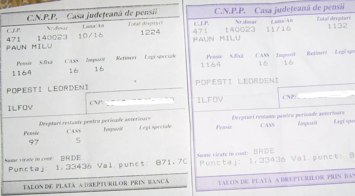 Pensiile mai mici de 2.000 de lei nu vor mai fi impozitate