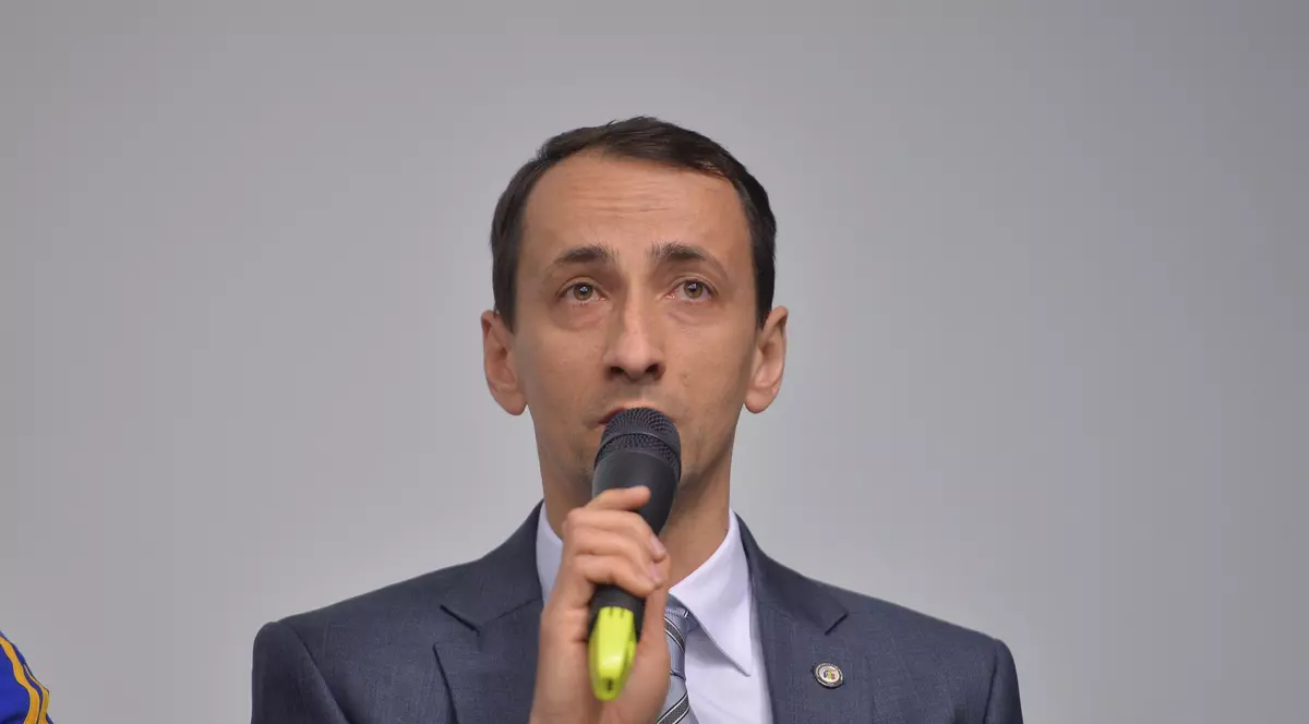 Mihai Covaliu, presedintele Federatiei Romane de Scrima, participa la prezentarea sportivilor calificati la Jocurile Olimpice de la Rio, eveniment organizat de catre FRS, in Bucuresti, marti, 29 martie 2016. ALEXANDRU DOBRE / MEDIAFAX FOTO