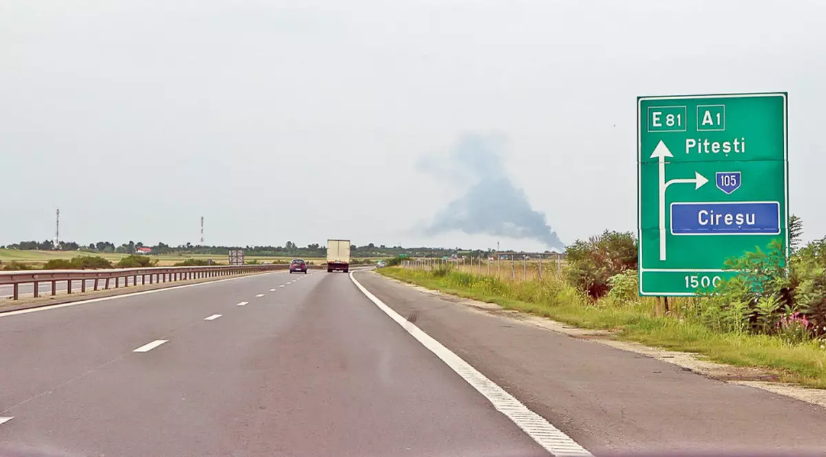 Incident rutier pe București - Pitești