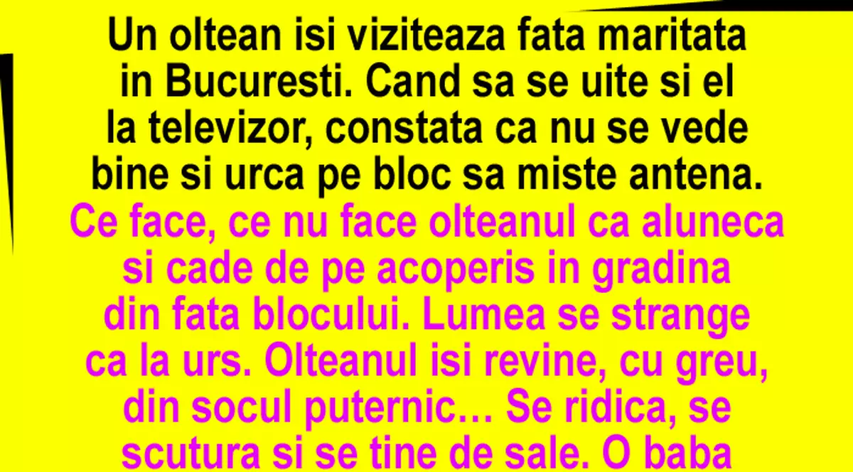 BANC: Un oltean la București