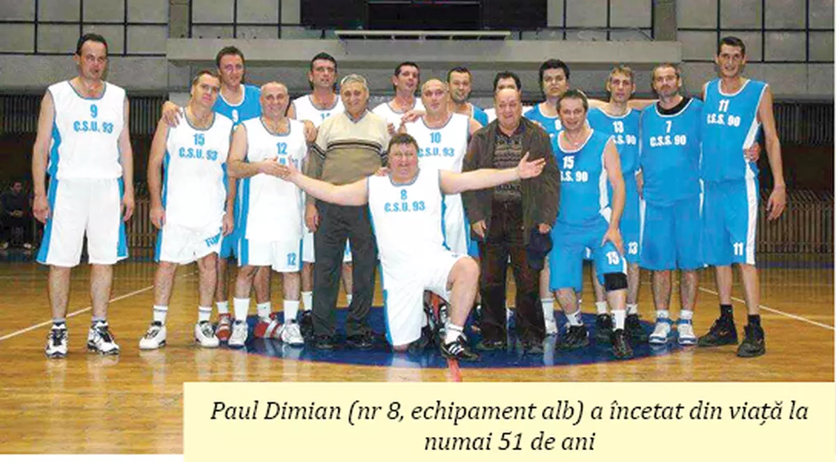 Fostul baschetbalist Paul Dimian s-a stins din viață. În imagine, Dimian poartă nr. 8. Foto: ziarulprahova.ro