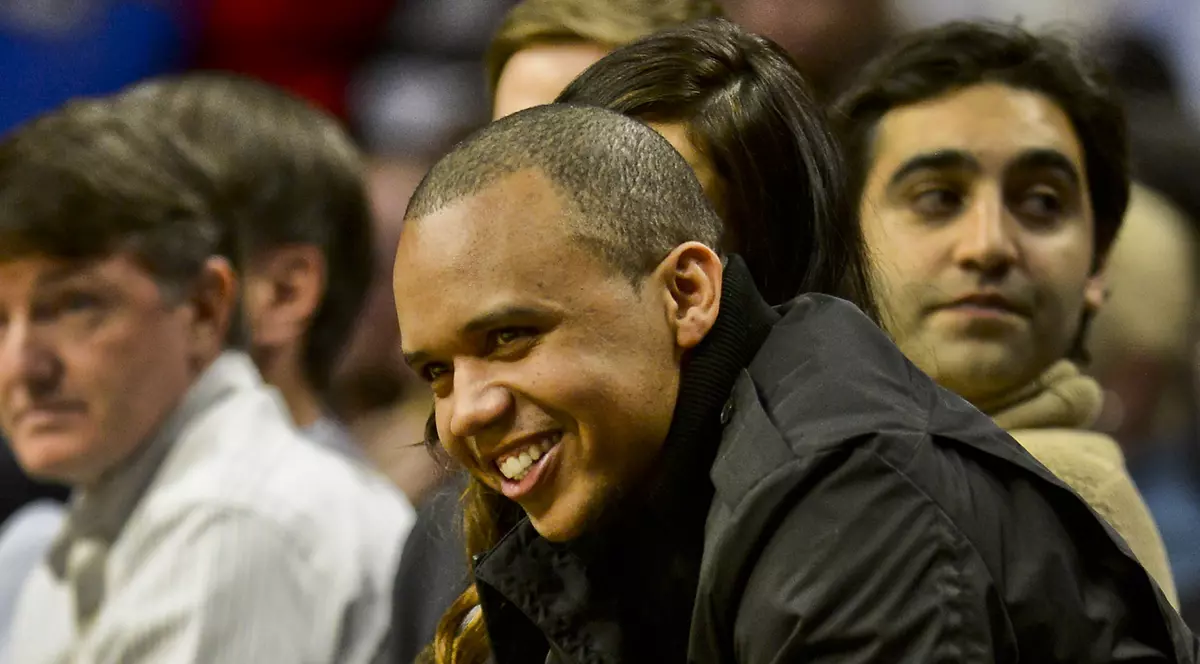 Phil Ivey, asistând la un meci de baschet din NBA. (FOTO: EPA)