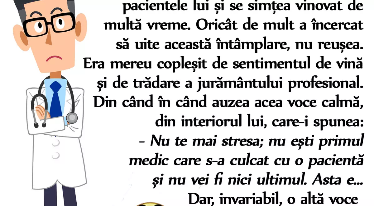 Bancul de seară: Doctorul Popescu s-a culcat o pacientă