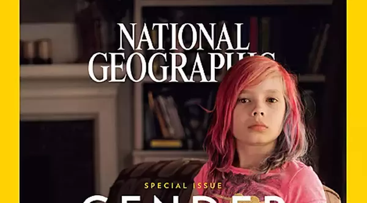 O fată de 9 ani care și-a schimbat sexul în 2012, pe coperta "National Geographic" din ianuarie