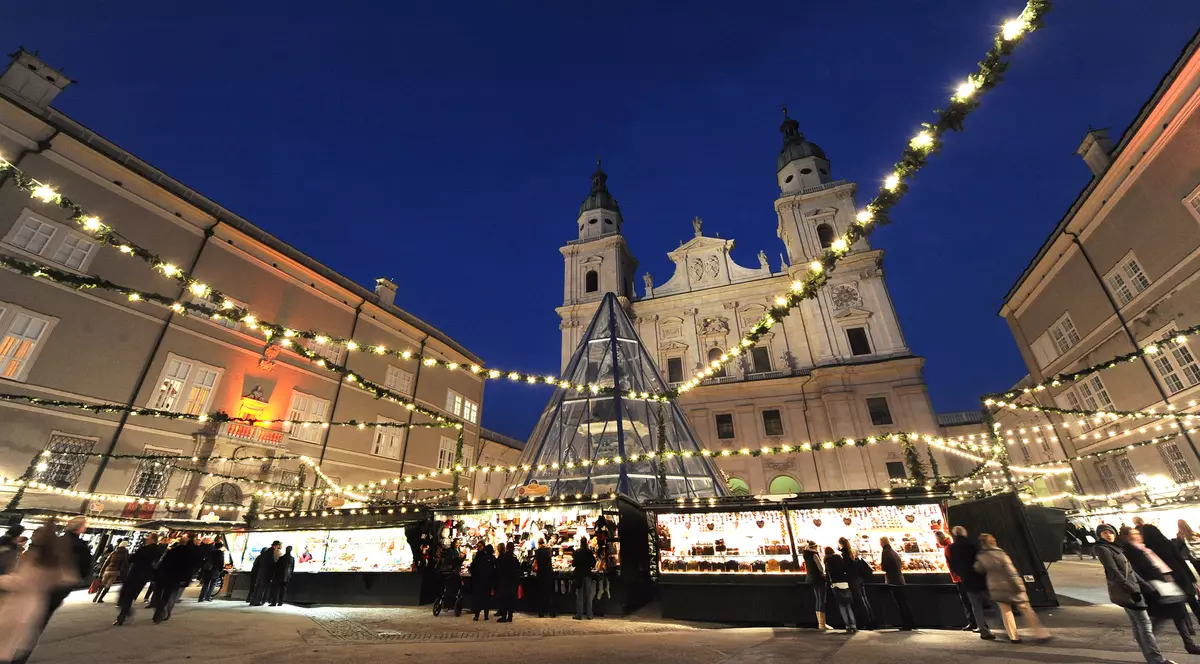 Piața de crăciun din Salzburg