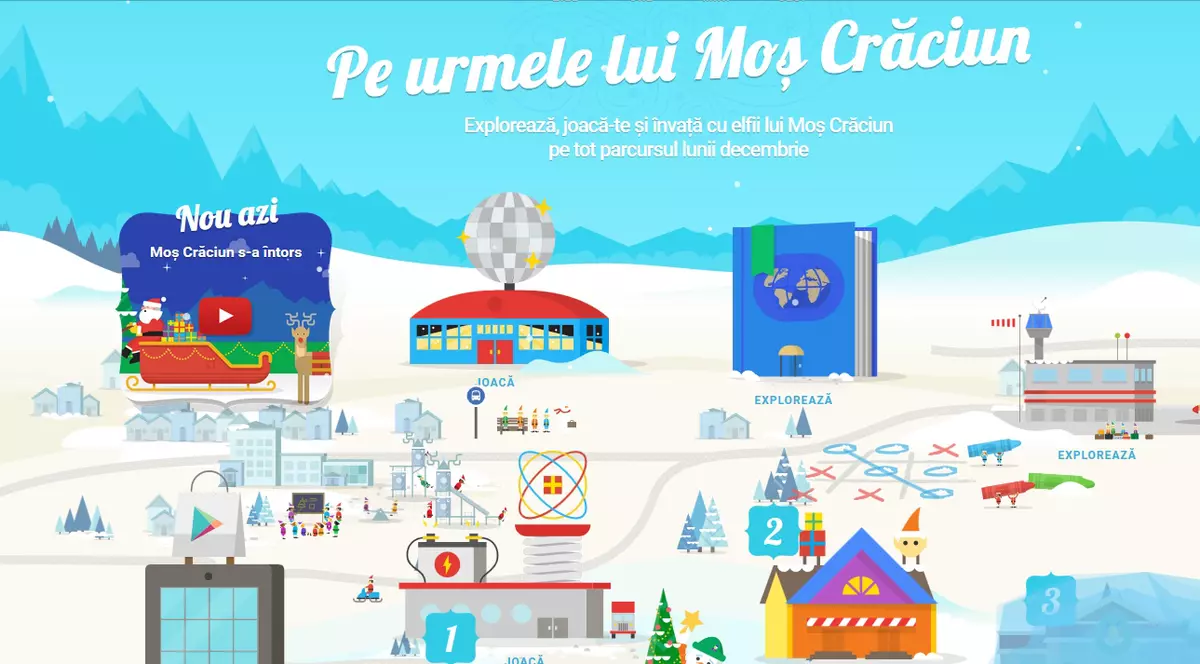 traseul lui mos craciun. satul lui mos craciun