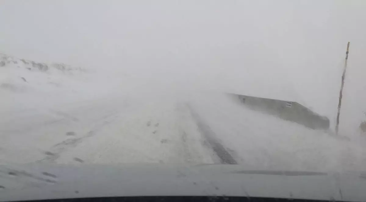 Ninsori și viscol la munte