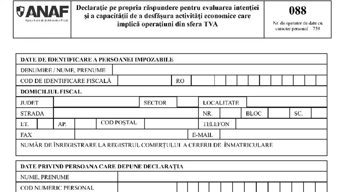 Formularul 088 va fi eliminat de la 1 februarie 2017