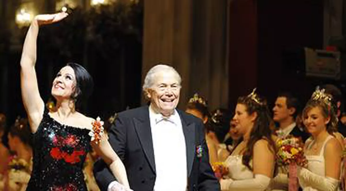 George Prêtre, alături de marea soprană româncă Angela Gheorghiu