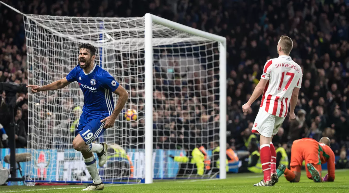 Chelsea a egalat recordul de victorii consecutive într-un sezon în campionatul Angliei. Diego Costa a marcat un gol