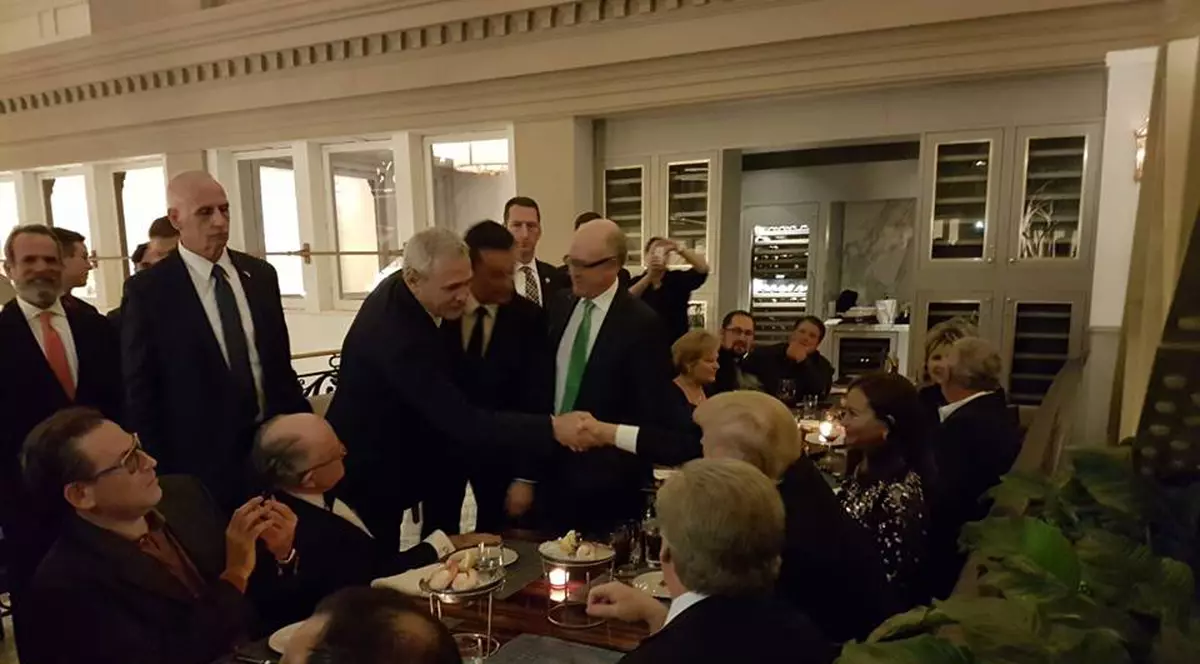 Liviu Dragnea a participat la dineul organizat de Donald Trump