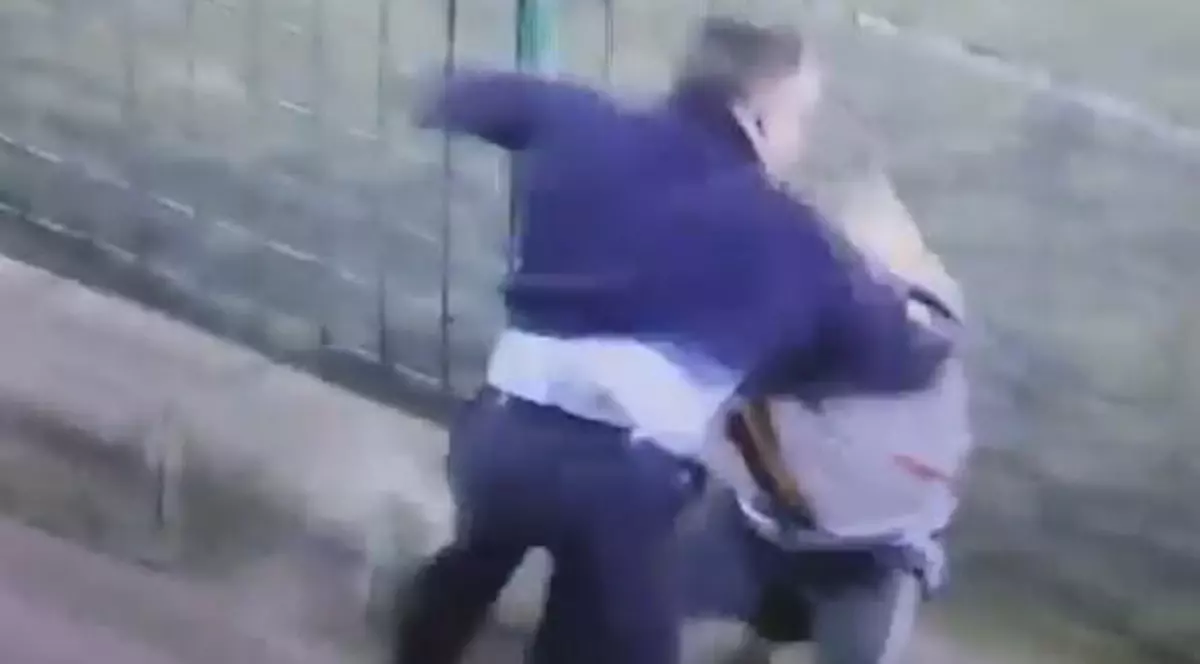 Doi tați s-au bătut precum chiorii la un meci de juniori