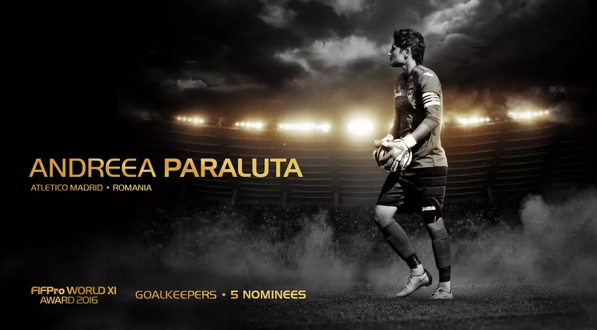 Românca Andreea Părăluță a fost nominalizată pentru echipa ideală a anului 2016