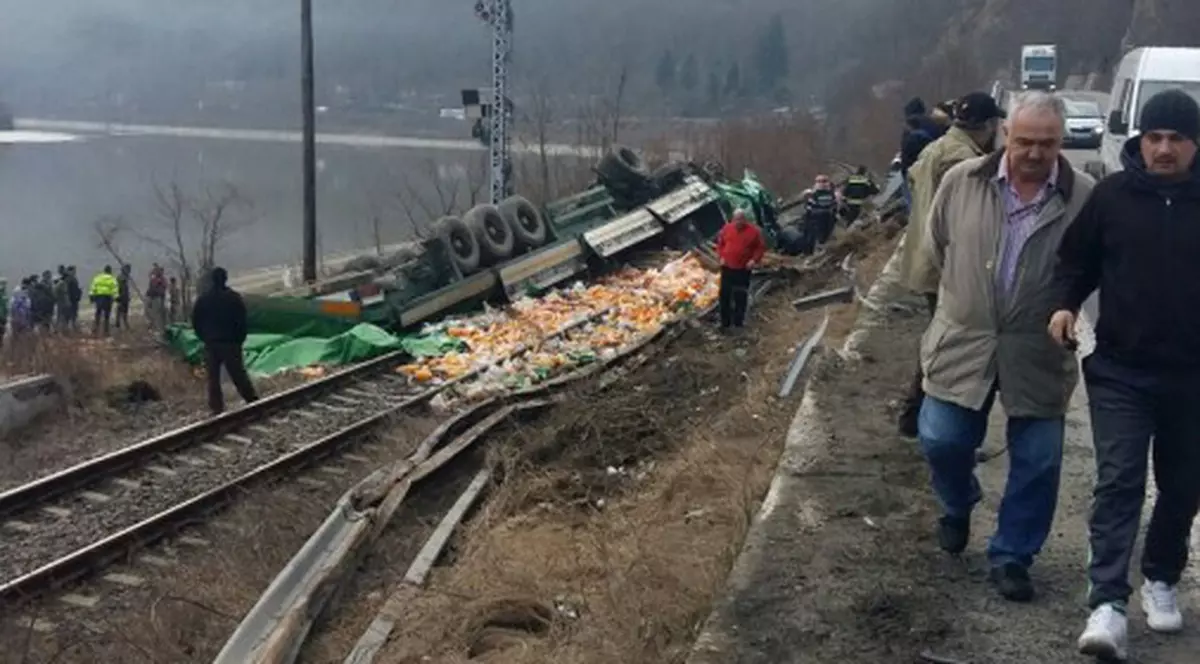 Accident pe Valea Oltului