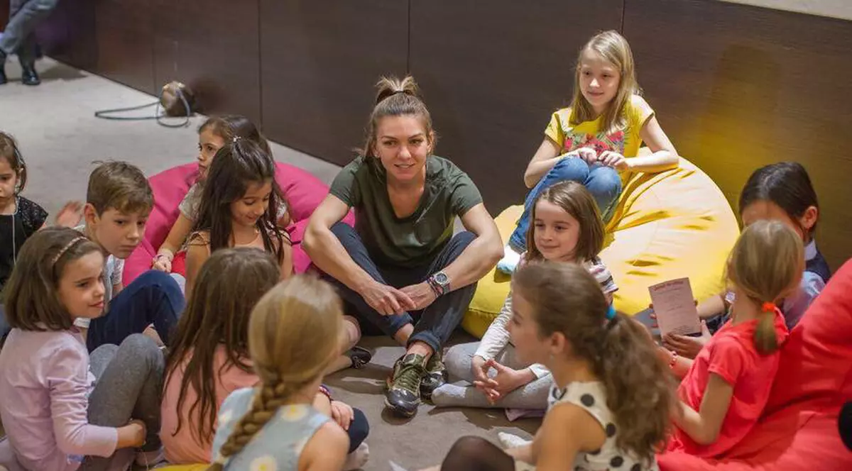 Simona Halep a dat în mintea copiilor
