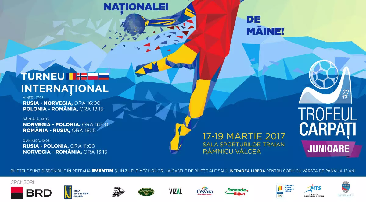 Trofeul Carpați la junioare: România - Polonia 33-22. Și citite, și valoroase / LIVE VIDEO