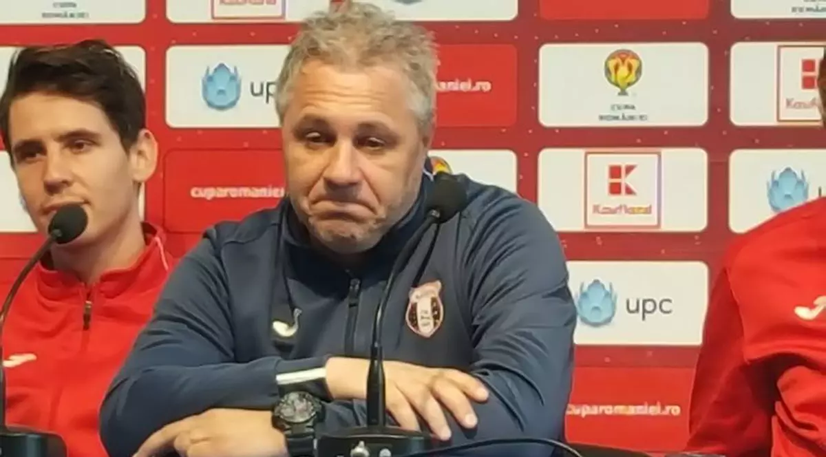 Antrenorul Marius Șumudică a plâns înaintea finalei de Cupa României cu FC Voluntari. Șumi, ultimul meci pe banca echipei din Giurgiu.