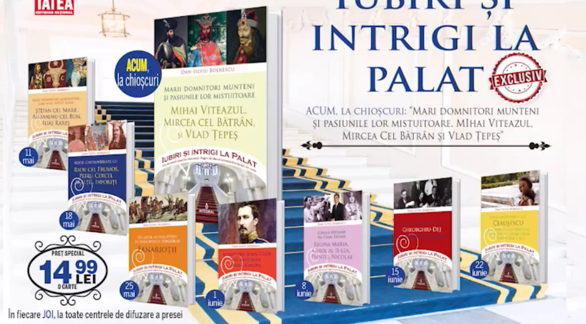 „Iubiri și intrigi la palat” dezvăluite de Silviu Dan Boerescu în cele mai recente romane ale lui