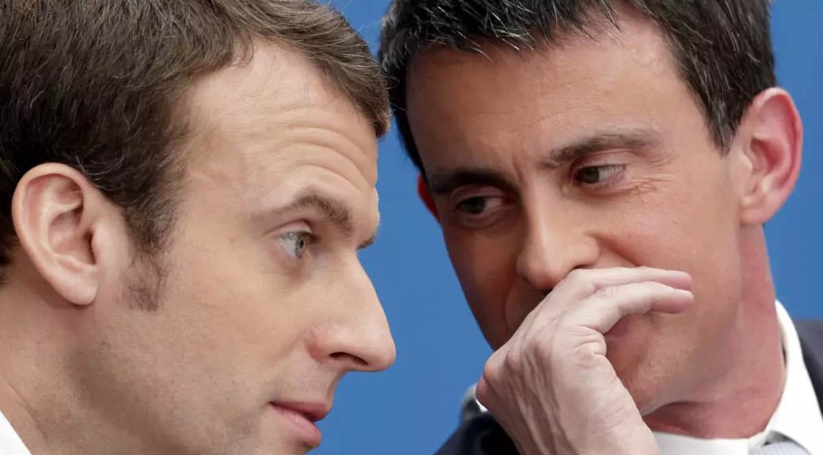Manuel Valls a anuntat că îl susține pe Macron